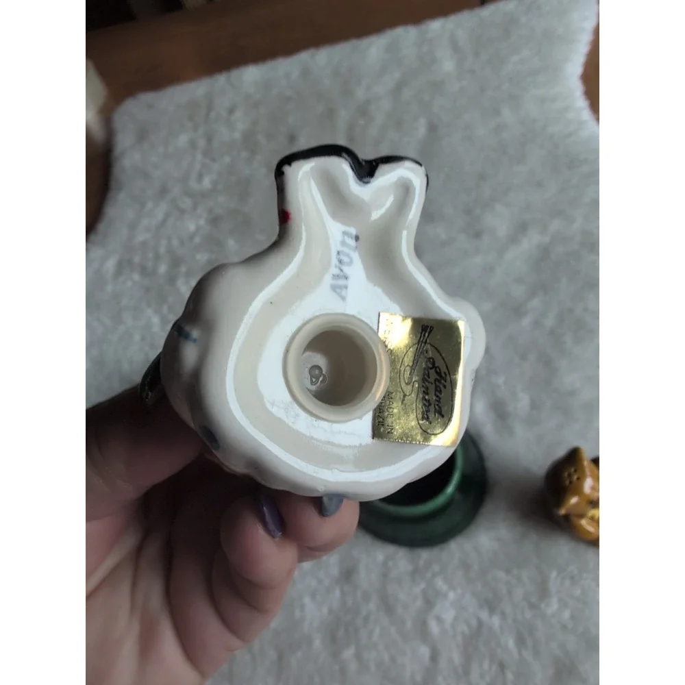 1970's Avon Merry Christmas Tree Hostess Set Ceramic Tree w Salt Pepper  Shakers